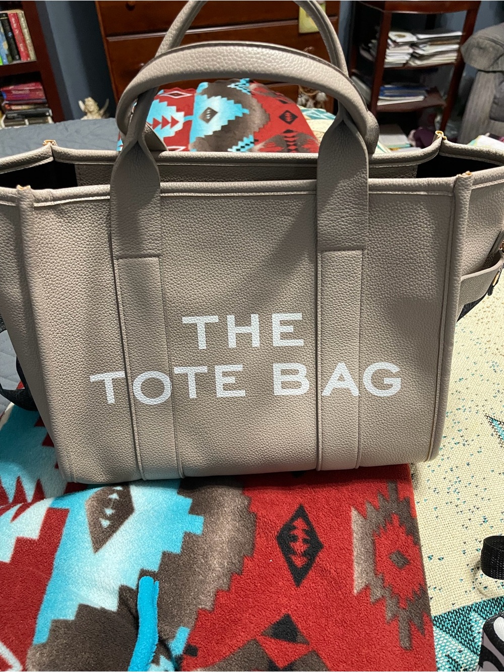 Taupe The Tote Bag Shoulder Tote